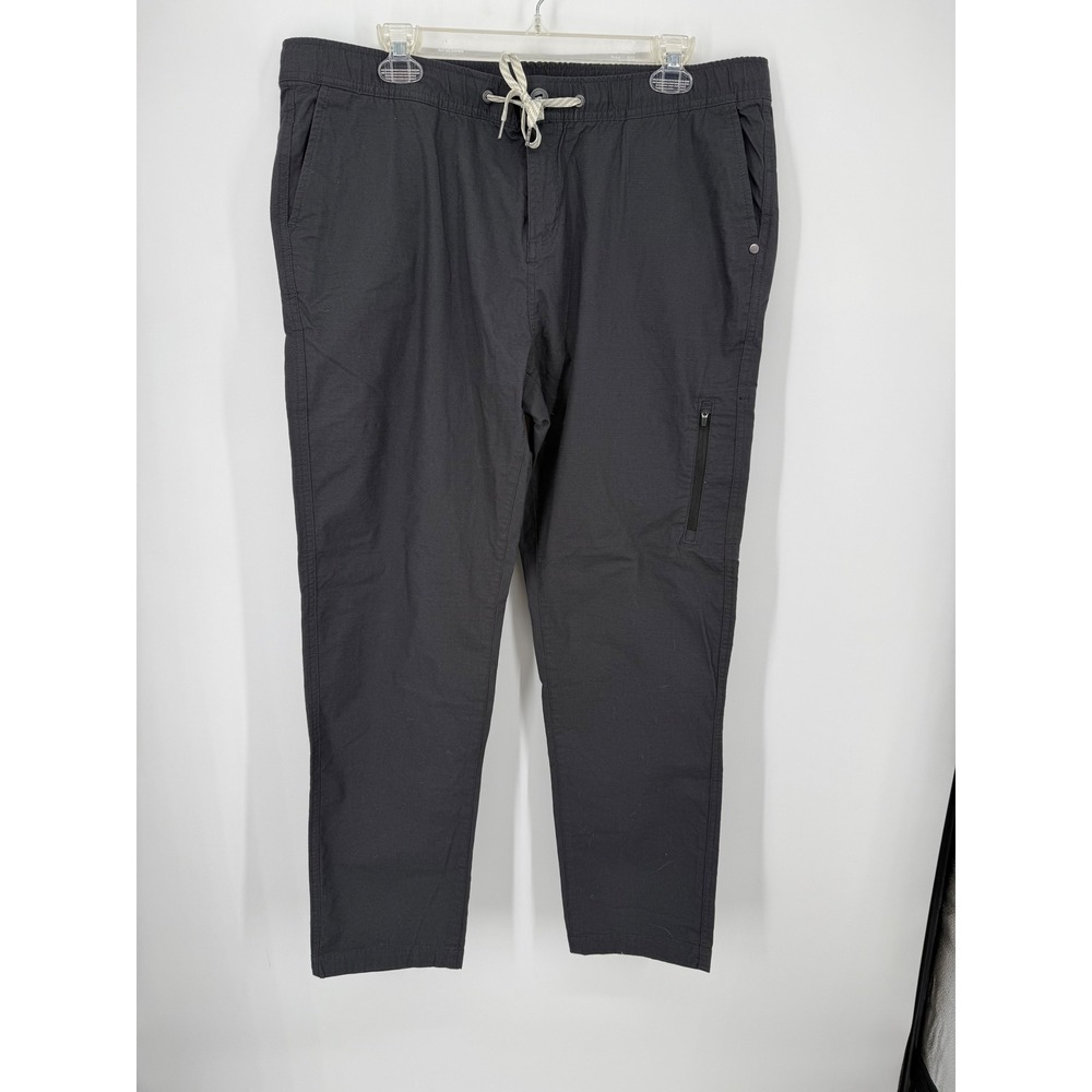 Vuori Ripstop Pants Women XXL Charcoal Grey Elastic Waist Drawstring VW401